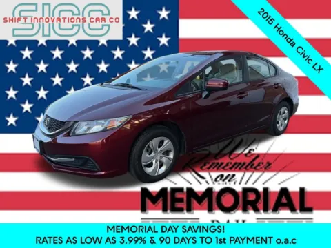 Red 2015 Honda Civic LX for sale in Puyallup, WA