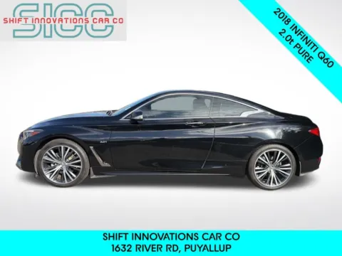 Another view of 2018 INFINITI Q60 2.0t Base for sale in Puyallup, WA at Shift Innovations Car Co