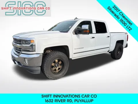 White 2017 Chevrolet Silverado 1500 LTZ for sale in Puyallup, WA