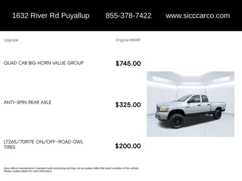 More photos of 2007 Dodge Ram 2500 SLT at Shift Innovations Car Co, WA