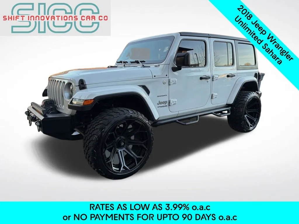 White 2018 Jeep Wrangler Unlimited Sahara for sale in Puyallup, WA
