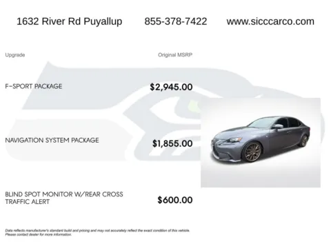 More photos of 2015 Lexus IS 250 at Shift Innovations Car Co, WA