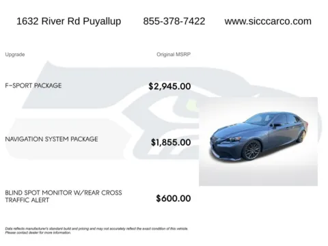 More photos of 2015 Lexus IS 250 at Shift Innovations Car Co, WA