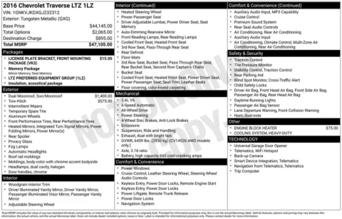 Photos of 2016 Chevrolet Traverse LTZ for sale in Puyallup, WA at Shift Innovations Car Co