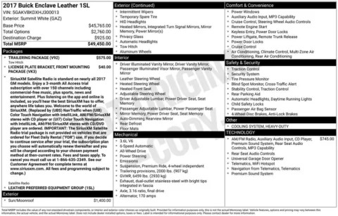 Another view of 2017 Buick Enclave Leather Group for sale in Puyallup, WA at Shift Innovations Car Co