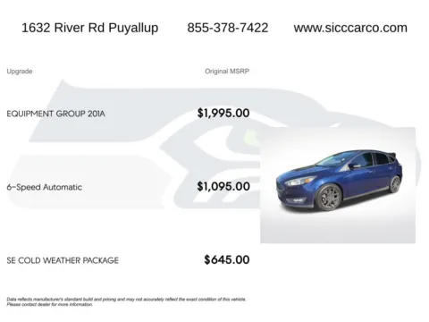 More photos of 2016 Ford Focus SE at Shift Innovations Car Co, WA