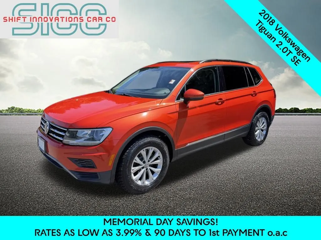 Orange 2018 Volkswagen Tiguan 2.0T SE for sale in Puyallup, WA