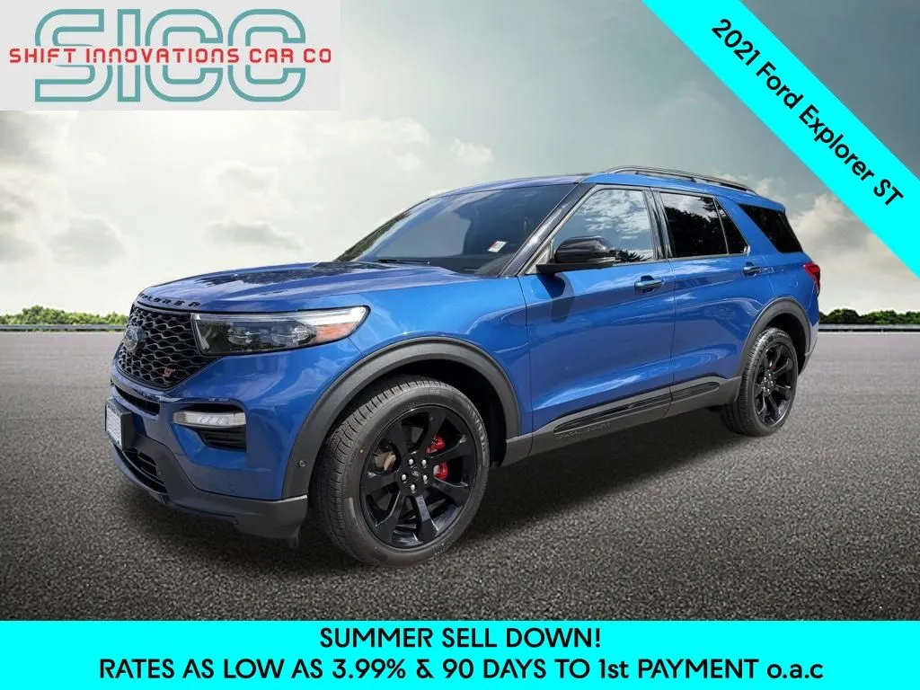 Blue 2021 Ford Explorer ST for sale in Puyallup, WA