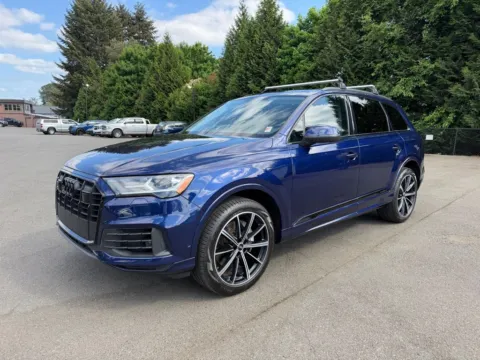 Blue 2021 Audi Q7 55 Premium Plus for sale in Puyallup, WA