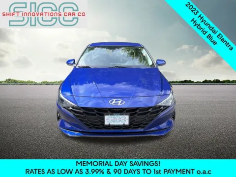 Photos of 2023 Hyundai Elantra Hybrid Blue for sale in Puyallup, WA at Shift Innovations Car Co