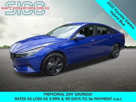 Blue 2023 Hyundai Elantra Hybrid Blue for sale in Puyallup, WA