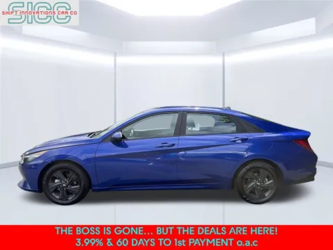 Another view of 2023 Hyundai Elantra Hybrid Blue for sale in Puyallup, WA at Shift Innovations Car Co