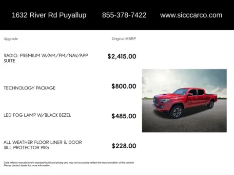 More photos of 2020 Toyota Tacoma TRD Sport at Shift Innovations Car Co, WA