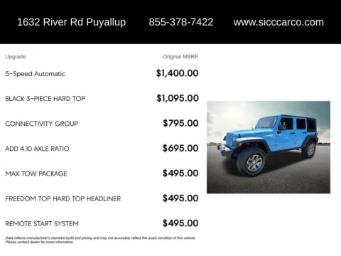 More photos of 2018 Jeep Wrangler JK Unlimited Rubicon at Shift Innovations Car Co, WA