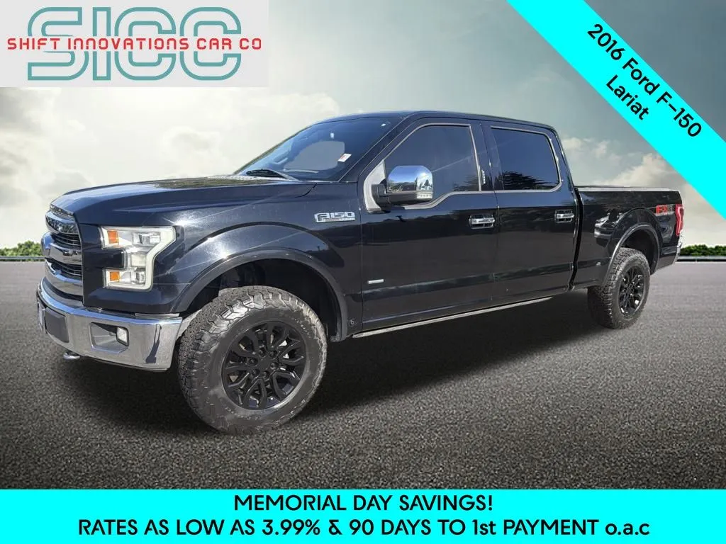 Black 2016 Ford F-150 Lariat for sale in Puyallup, WA