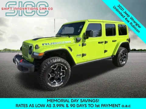 Green 2021 Jeep Wrangler Unlimited Rubicon 4xe for sale in Puyallup, WA