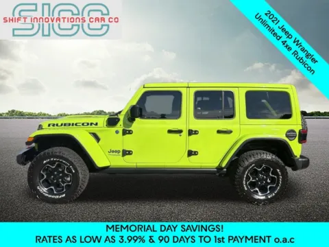 Another view of 2021 Jeep Wrangler Unlimited Rubicon 4xe for sale in Puyallup, WA at Shift Innovations Car Co