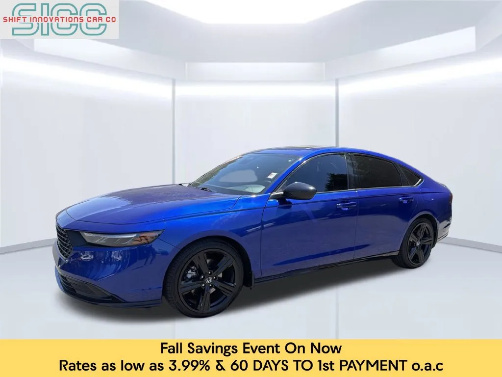Blue 2023 Honda Accord Hybrid Sport-L for sale in Puyallup, WA
