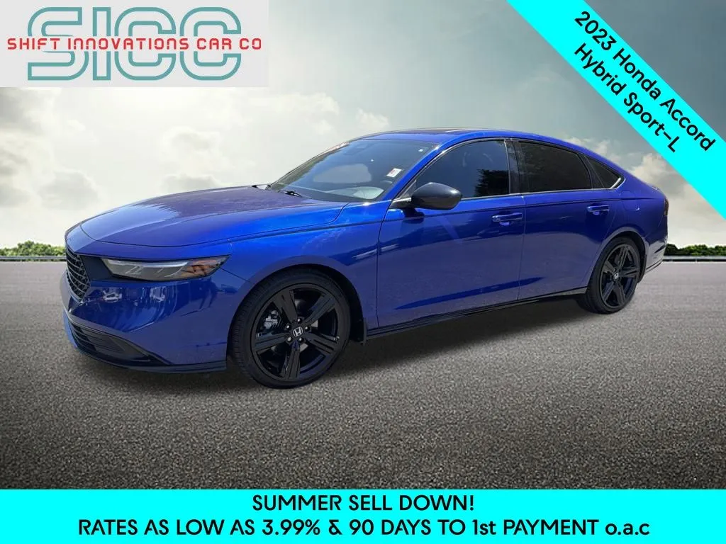 Blue 2023 Honda Accord Hybrid Sport-L for sale in Puyallup, WA