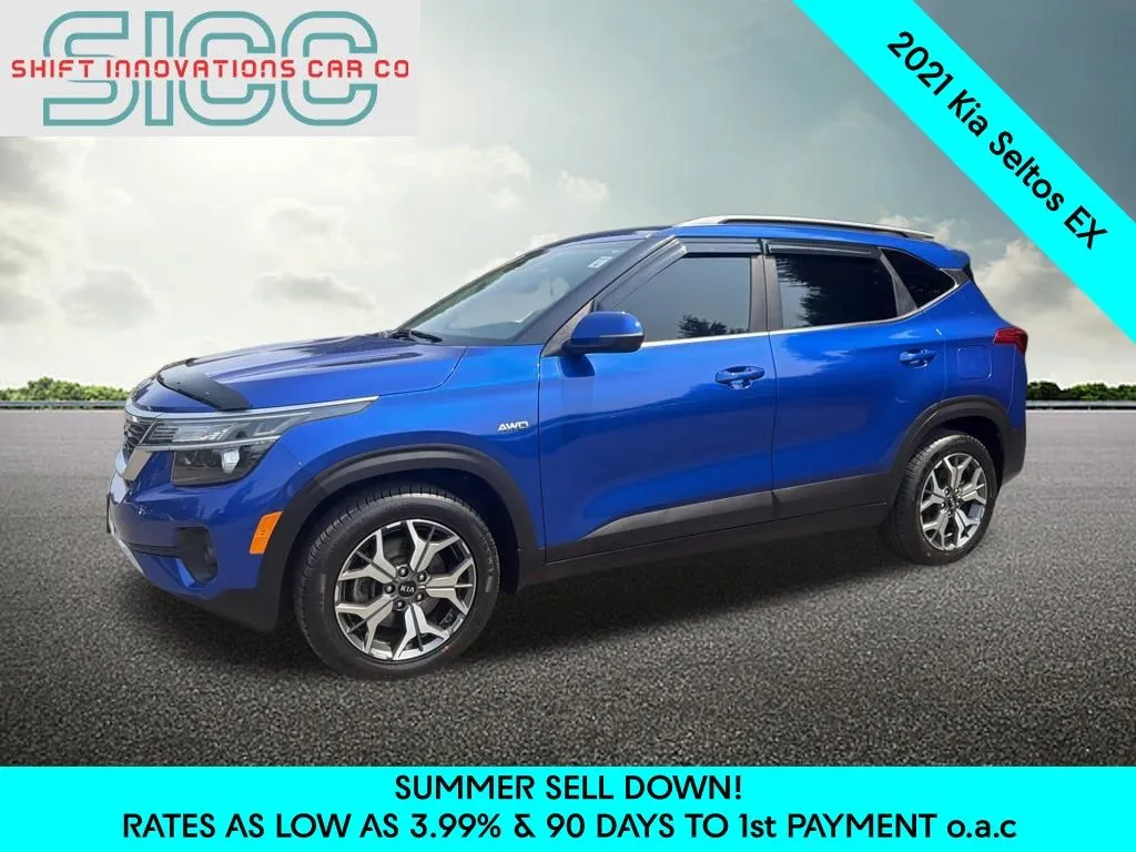 Blue 2021 Kia Seltos EX for sale in Puyallup, WA