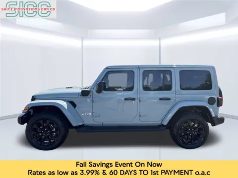 Another view of 2023 Jeep Wrangler Sahara 4xe for sale in Puyallup, WA at Shift Innovations Car Co