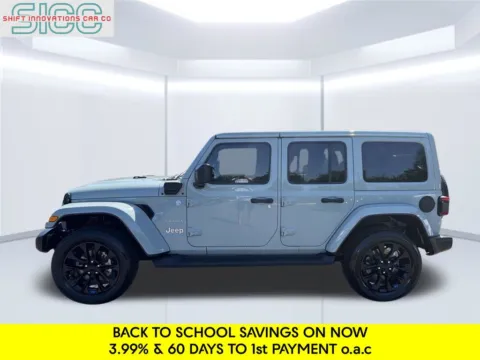 Another view of 2023 Jeep Wrangler Sahara 4xe for sale in Puyallup, WA at Shift Innovations Car Co
