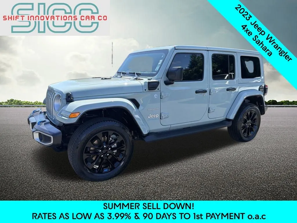 Gray 2023 Jeep Wrangler Sahara 4xe for sale in Puyallup, WA