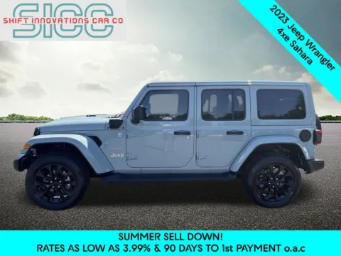Another view of 2023 Jeep Wrangler Sahara 4xe for sale in Puyallup, WA at Shift Innovations Car Co