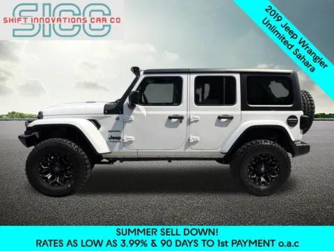 Another view of 2019 Jeep Wrangler Unlimited Sahara for sale in Puyallup, WA at Shift Innovations Car Co