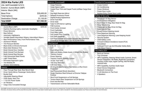 Photos of 2024 Kia Forte LXS for sale in Puyallup, WA at Shift Innovations Car Co