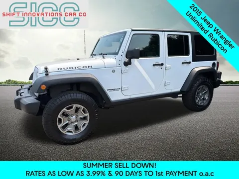 White 2015 Jeep Wrangler Unlimited Rubicon for sale in Puyallup, WA