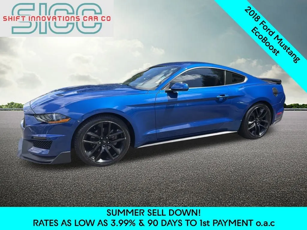 Blue 2018 Ford Mustang EcoBoost for sale in Puyallup, WA