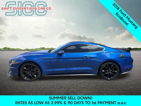 Another view of 2018 Ford Mustang EcoBoost for sale in Puyallup, WA at Shift Innovations Car Co
