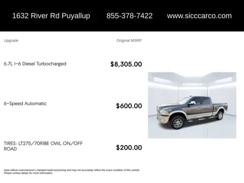 More photos of 2015 Ram 2500 Laramie at Shift Innovations Car Co, WA