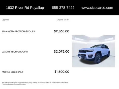 Another view of 2023 Jeep Grand Cherokee Trailhawk 4xe for sale in Puyallup, WA at Shift Innovations Car Co