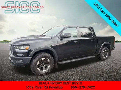 Black 2021 Ram 1500 Rebel for sale in Puyallup, WA