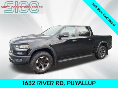 Black 2021 Ram 1500 Rebel for sale in Puyallup, WA