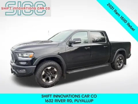 Black 2021 Ram 1500 Rebel for sale in Puyallup, WA