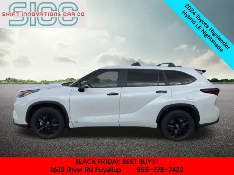 Another view of 2024 Toyota Highlander Hybrid XLE for sale in Puyallup, WA at Shift Innovations Car Co