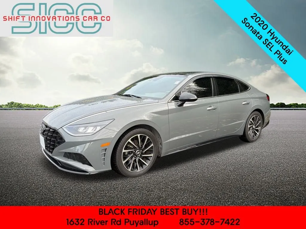 Gray 2020 Hyundai Sonata SEL Plus for sale in Puyallup, WA