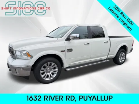 White 2018 Ram 1500 Laramie Longhorn for sale in Puyallup, WA