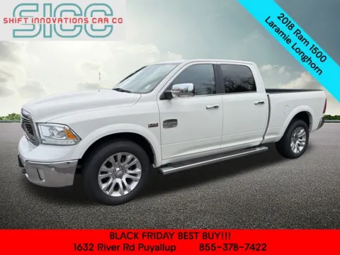 White 2018 Ram 1500 Laramie Longhorn for sale in Puyallup, WA