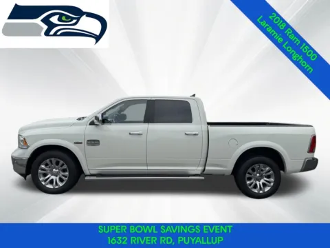 Another view of 2018 Ram 1500 Laramie Longhorn for sale in Puyallup, WA at Shift Innovations Car Co