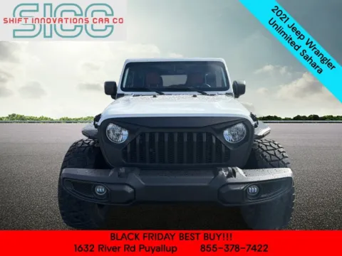 Photos of 2021 Jeep Wrangler Unlimited Sahara for sale in Puyallup, WA at Shift Innovations Car Co