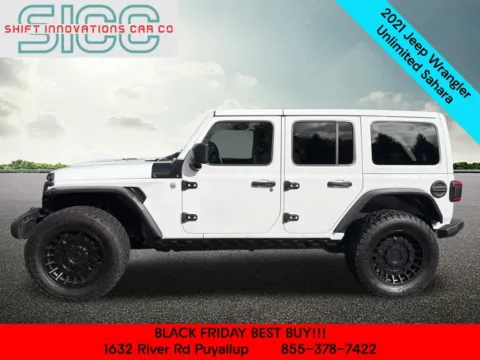 Another view of 2021 Jeep Wrangler Unlimited Sahara for sale in Puyallup, WA at Shift Innovations Car Co