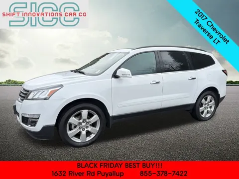 White 2017 Chevrolet Traverse LT for sale in Puyallup, WA