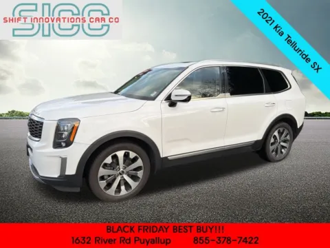 White 2021 Kia Telluride SX for sale in Puyallup, WA