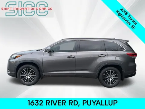 Another view of 2018 Toyota Highlander SE for sale in Puyallup, WA at Shift Innovations Car Co