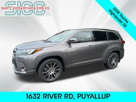 Gray 2018 Toyota Highlander SE for sale in Puyallup, WA