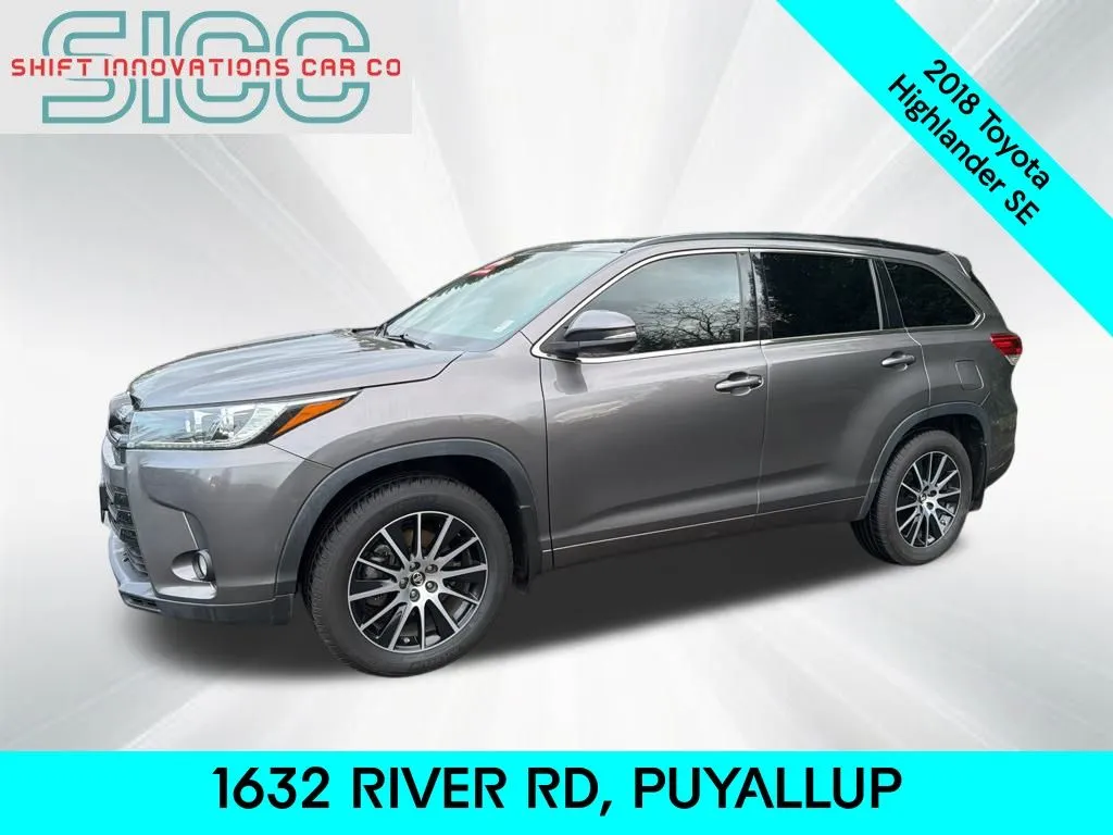 Gray 2018 Toyota Highlander SE for sale in Puyallup, WA